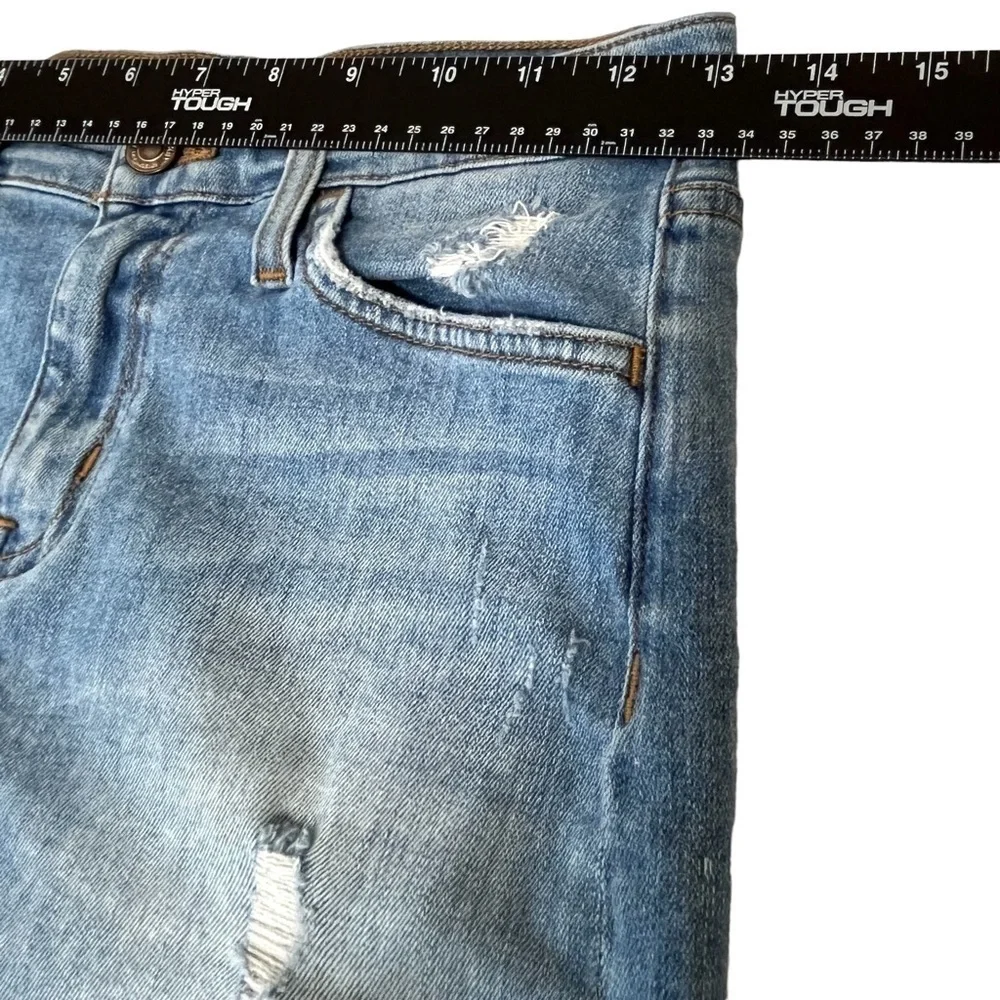 Flying Monkey Denim Skirt with Frayed Hem Size Waist 25 / 0